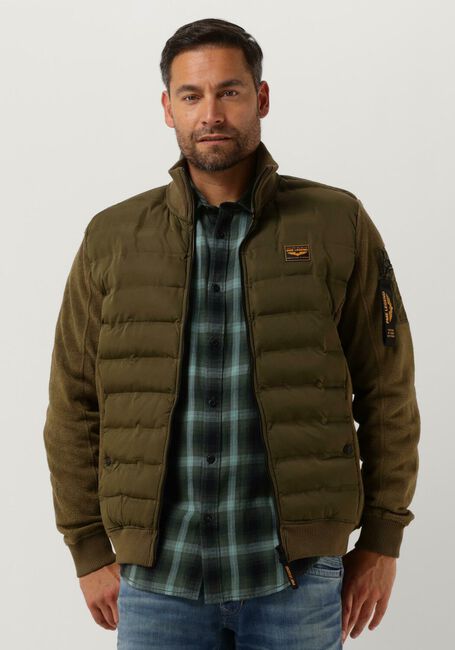 PME LEGEND Jack ZIP JACKET FLEECE MIXED PADDED NYLON en vert - large