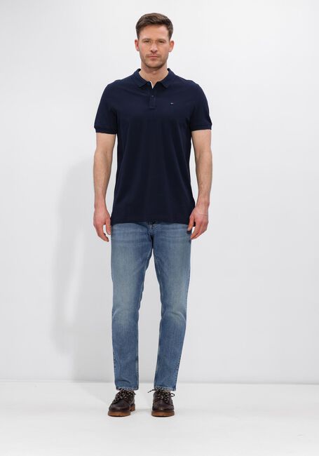 Donkerblauwe TOMMY JEANS Polo TJM SLIM PLACKET POLO EXT - large