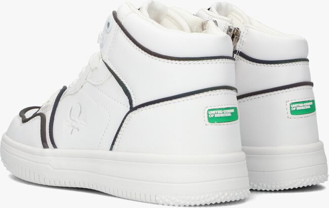 Witte BENETTON Hoge sneaker REFLECTIVE - large