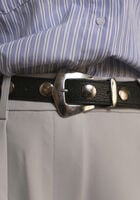 Zwarte OMODA ATELIER Riem LEATHER BELT X MODEROSA - medium