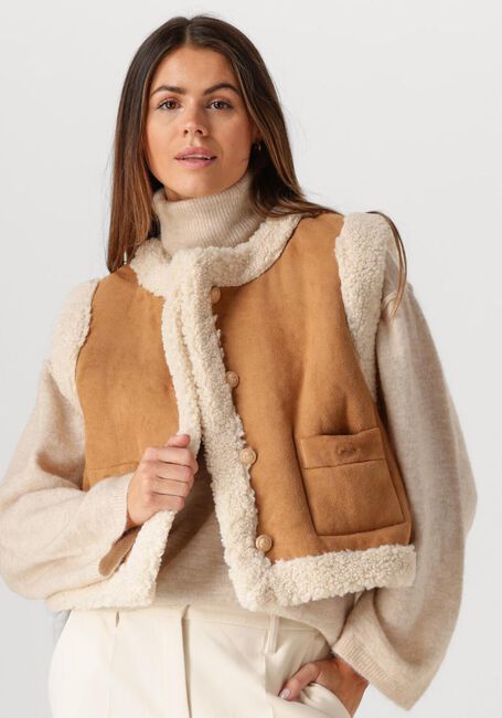 SUNCOO Gilet DIDO en camel - large