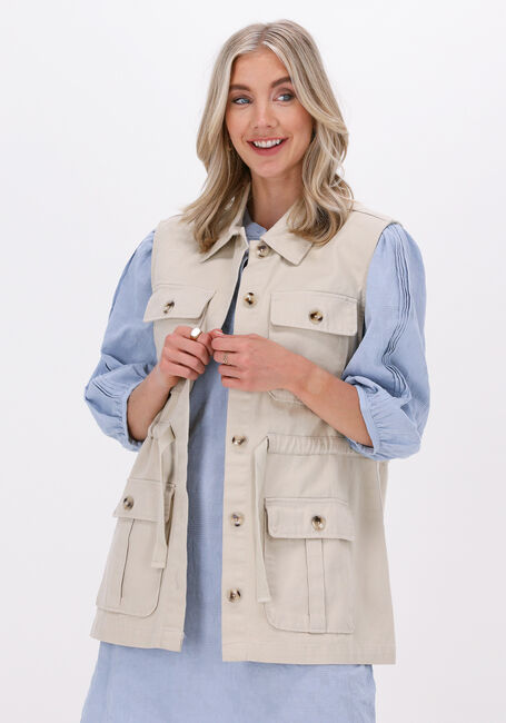 MSCH COPENHAGEN Gilet JOLINA WAISTCOAT en beige - large
