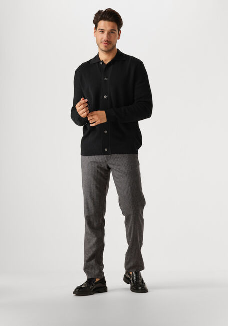 Zwarte SELECTED HOMME Truien/vesten LSHTRAY LS KNIT MERINO BUTTEN CARDIGAN - large