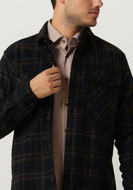 Donkerblauwe GENTILUOMO Overshirt S8260-982 - large
