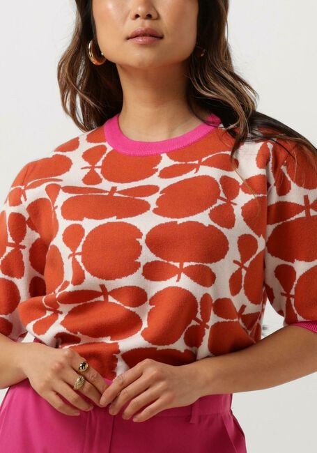 Bruine YDENCE Top KNITTED TOP TULIP - large