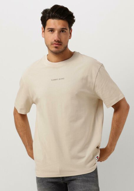 TOMMY JEANS T-shirt TJM REG S NEW CLASSICS TEE EXT en beige - large