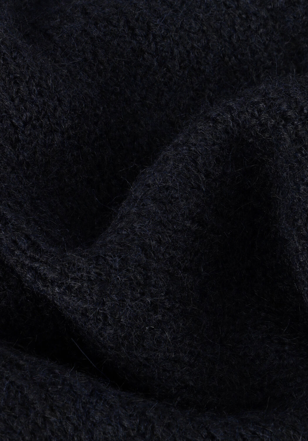 SUMMUM Gilet PUFF SLEEVE CARDIGAN COZY MELANGE KNIT Bleu fonc&eacute; - large