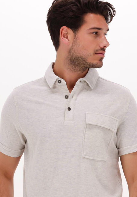 Beige CAST IRON Polo SHORT SLEEVE POLO REGULAR COTTON TWILL - large