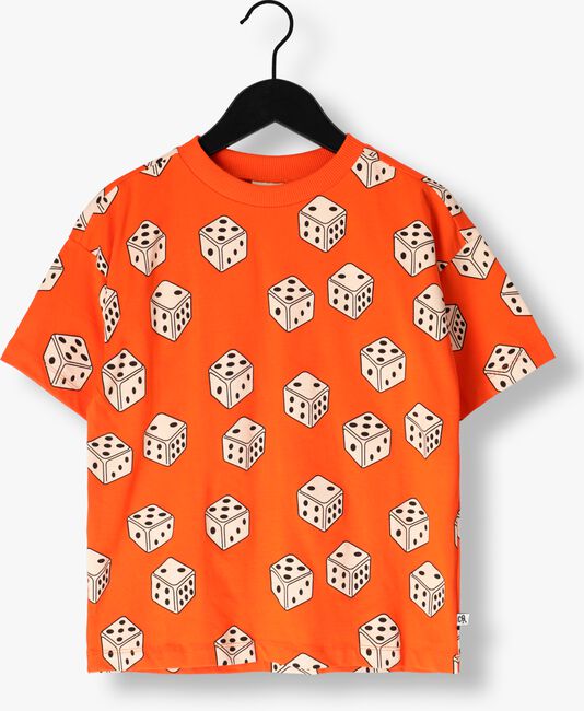 CARLIJNQ T-shirt DICE - OVERSIZED T-SHIRT en orange - large