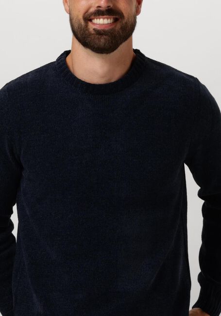 ANERKJENDT Pull AKSUNE CHENILLE KNIT Bleu foncé - large