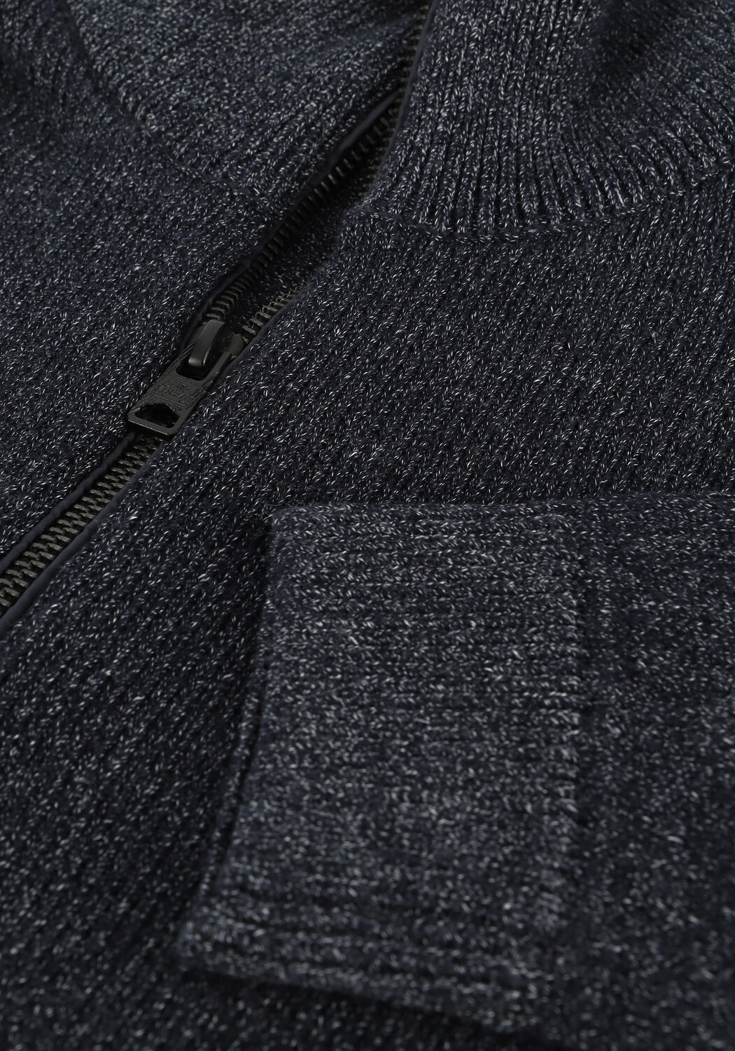 VANGUARD Pull HALF ZIP COLLAR COTTON GRINDLE Bleu fonc&eacute; - large