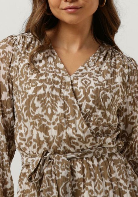 Olijf NEO NOIR Mini jurk DENNIE ABSTRACT DRESS - large