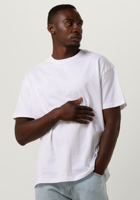 PUREWHITE T-shirt TSHIRT WITH SMALL LOGO AT SIDE AND BIG BACK EMBROIDERY en blanc - large
