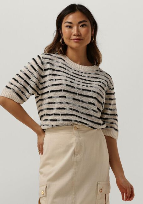 NUKUS Pull VINNA PULLOVER SS STRIPE en noir - large