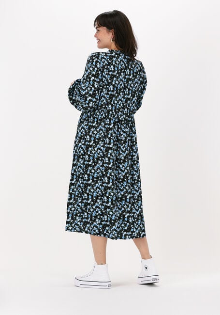 Blauwe MSCH COPENHAGEN Midi jurk KALIKA JALINA DRESS AOP - large
