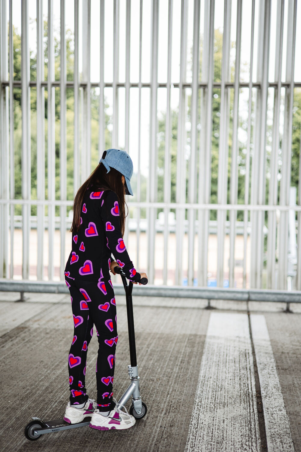 Zwarte Salty Stitch Top HEARTS LONG SLEEVE - large