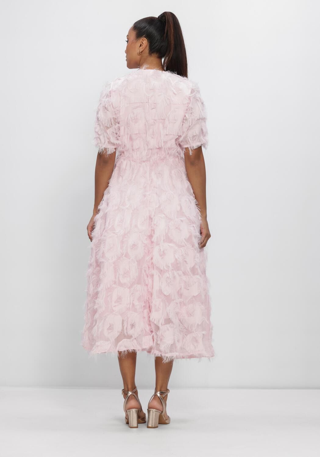 Y.A.S. YASPAZYLLA 2/4 MIDI DRESS S. Robes en rose - large