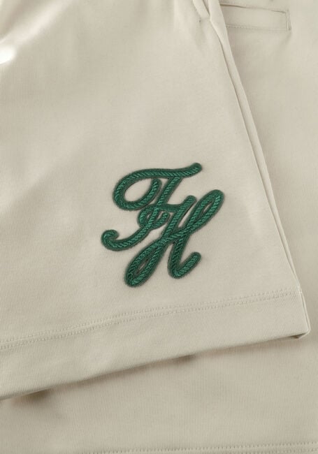 Witte TOMMY HILFIGER Korte broek TH SCRIPT GRAPHIC SWEATSHORTS - large