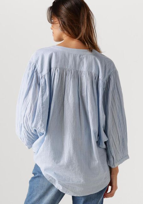SUMMUM OVERSIZED BLOUSE MICRO STRIPE Blouses Bleu clair - large