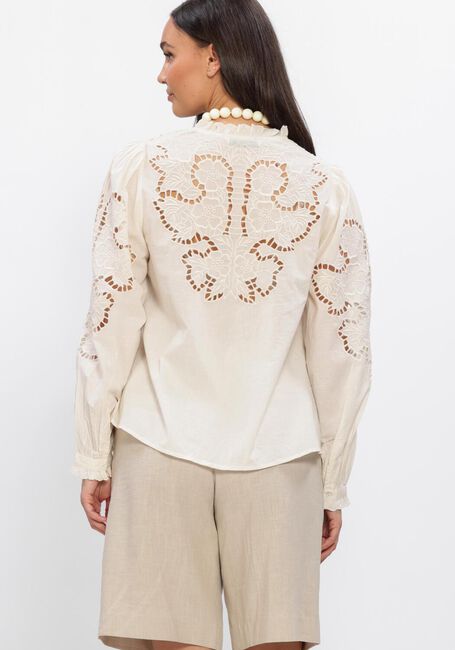 SUMMUM TOP EMBROIDERED CAMBRIC Hauts & T-shirts Blanc - large