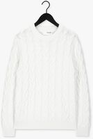 SELECTED HOMME Pull SLHRABI LS KNIT CABLE CREW NEC Blanc