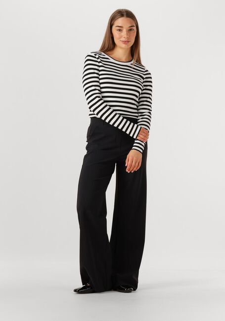 Zwarte STUDIO ANNELOES Wijde broek LEXIE BONDED TROUSERS - large