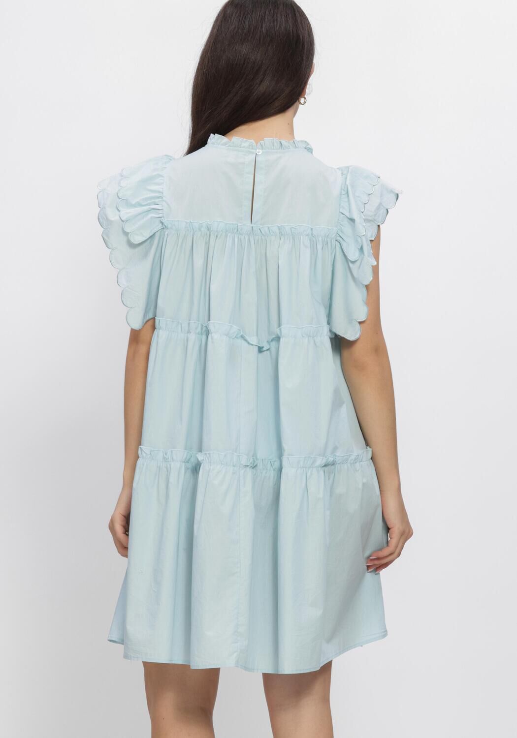 OBJECT Mini robe OBJHOPE S/L DRESS en bleu - large