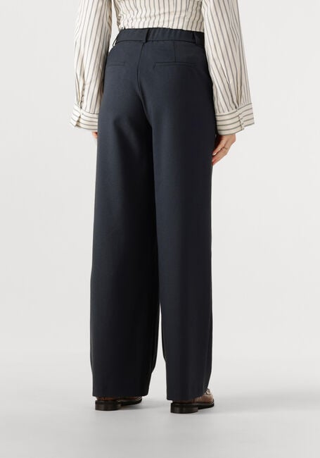 Donkerblauwe NEO NOIR Wijde broek EMMETT MELANGE PANTS - large