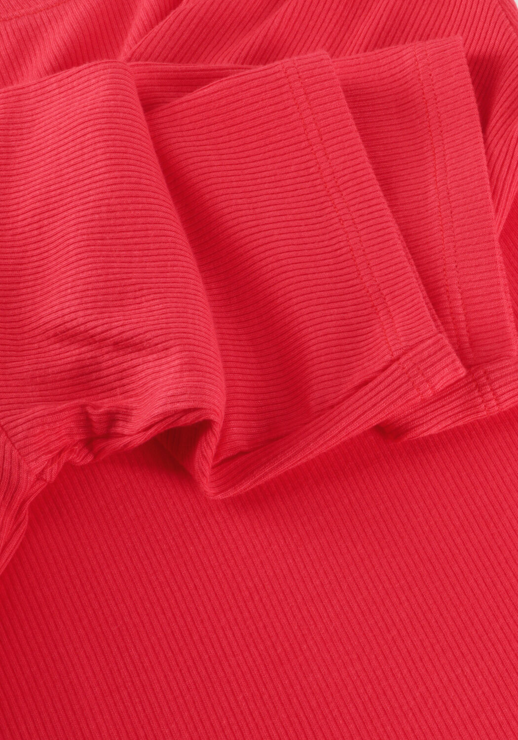 Rode MODSTR&Ouml;M Top KROWNMD O-NECK T-SHIRT - large