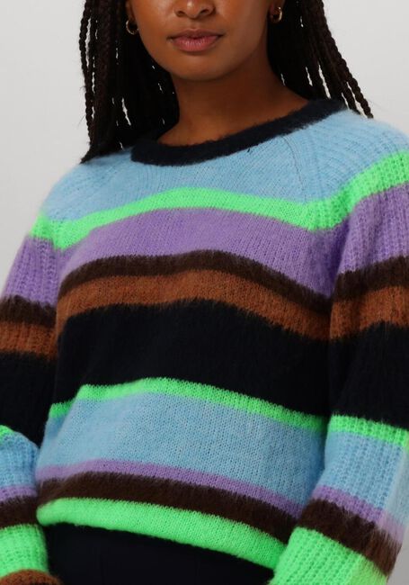 POM AMSTERDAM Pull PULLOVER - BRUSHED STRIPES en multicolore - large