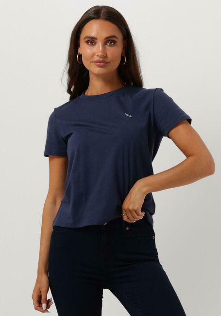 TOMMY JEANS T-shirt TJW REGULAR JERSEY C NECK en bleu - large