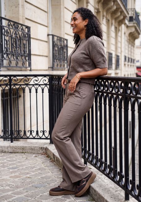 Taupe NOTRE-V Flared broek NV-ISALINE - large