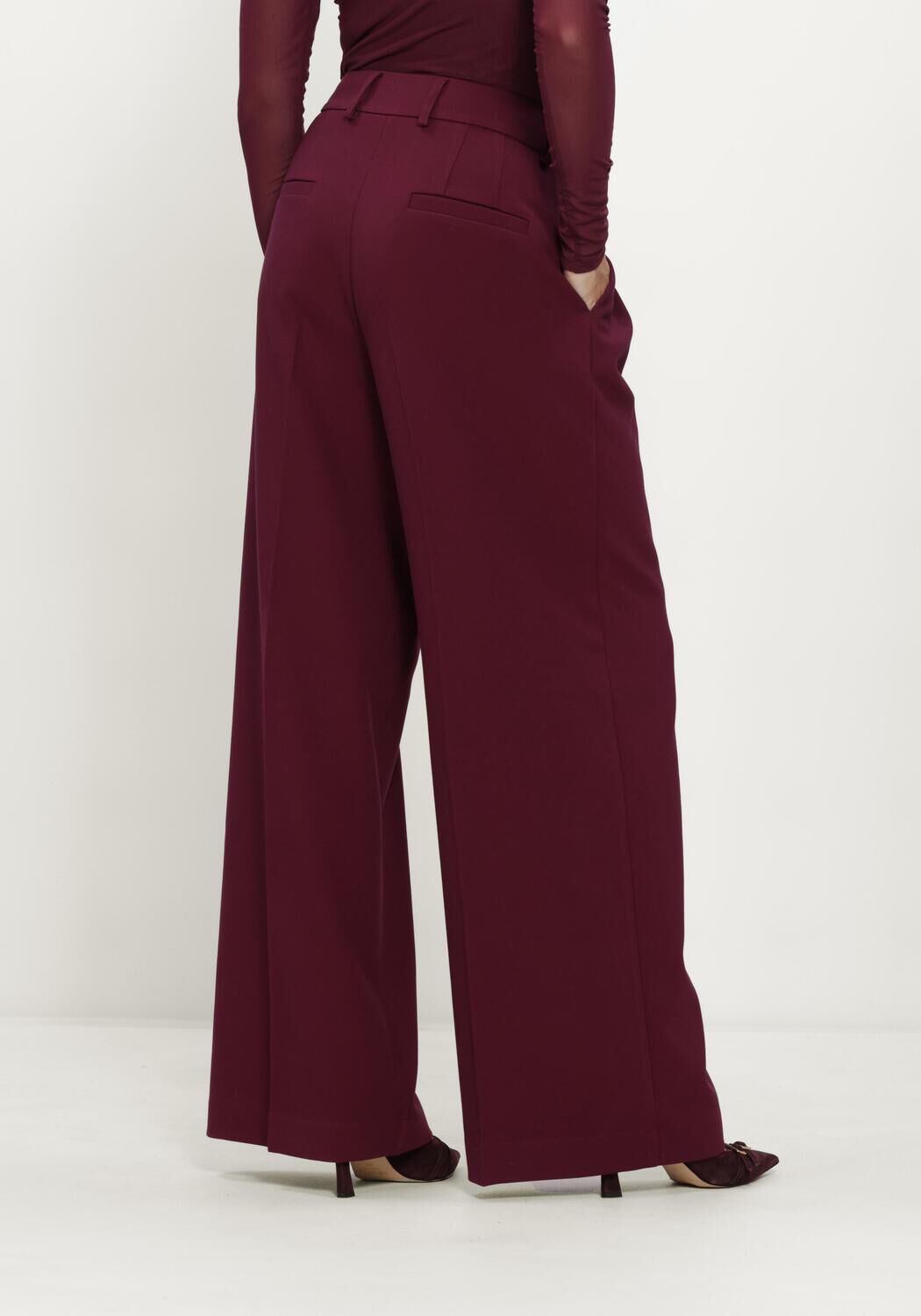 LINA LOCCHI Pantalon LL-BETSY Bordeaux - large