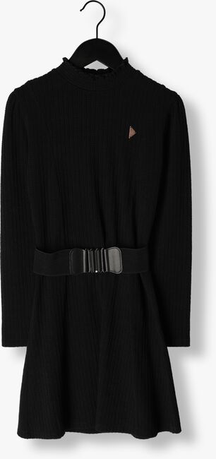 NOBELL Mini robe MAXIM GIRLS CABLE JERSEY SKATER DRESS+BELT BLACK en noir - large
