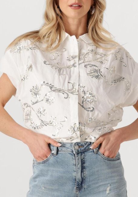 NUKUS CATALINA BLOUSE PAILLET Blouses en blanc - large