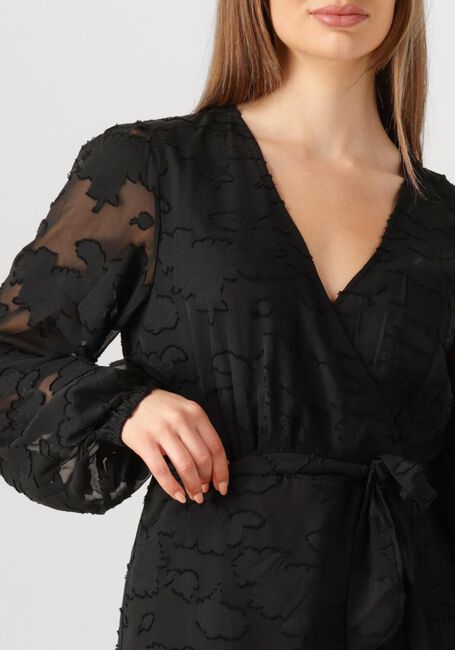 AAIKO Mini robe ELOISE CHIFFON FLOWER PES 509 en noir - large