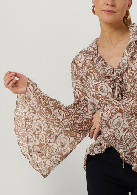 LIU JO TESS CREPONNE LURE Blouses en beige - large