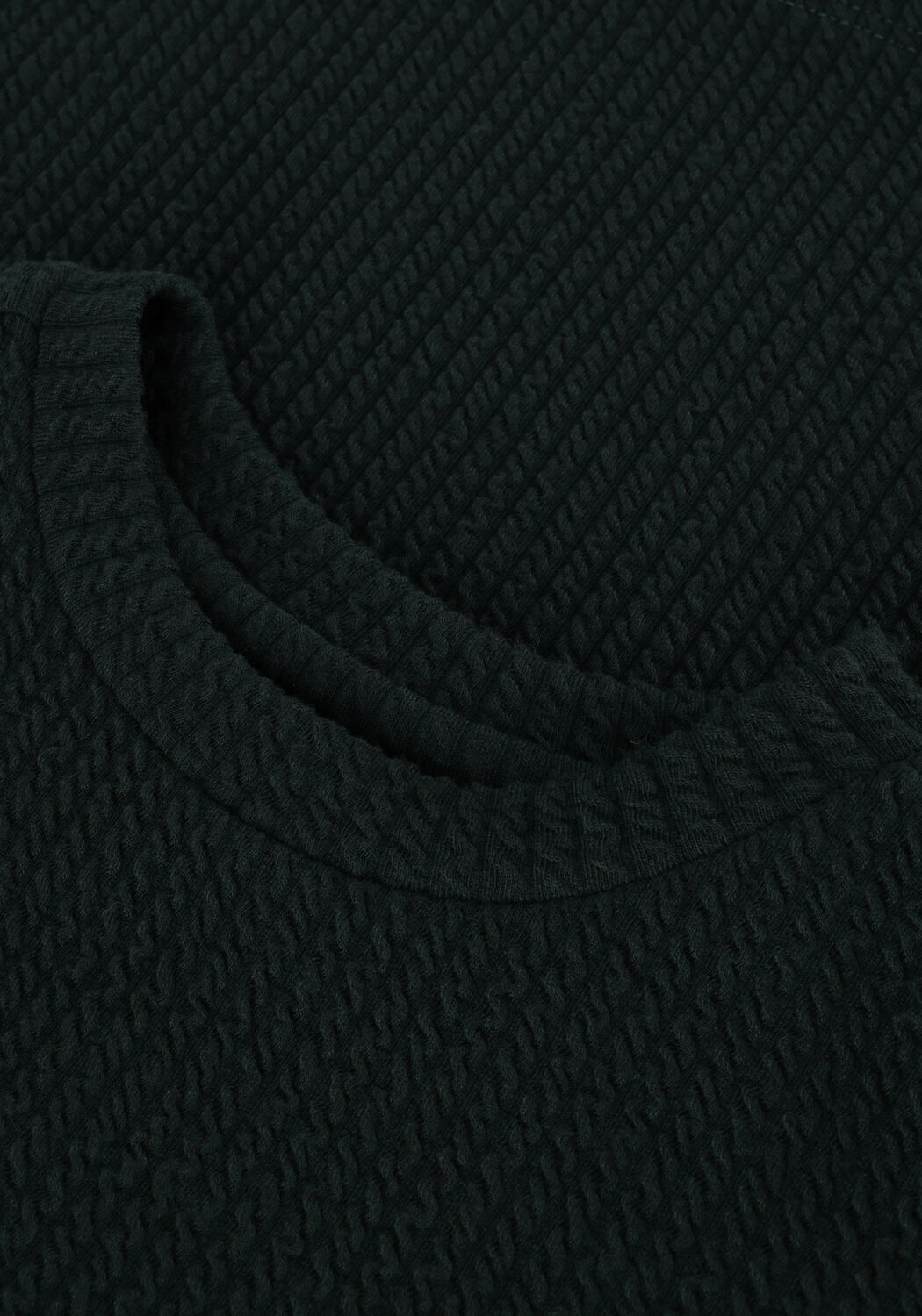 MOODSTREET Haut TOP SAMMY STRUCTURE KNIT Vert fonc&eacute; - large