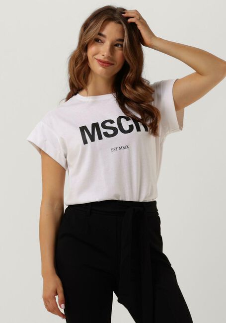 MSCH COPENHAGEN T-shirt ALVA ORGANIC MSCH STD TEE en blanc - large