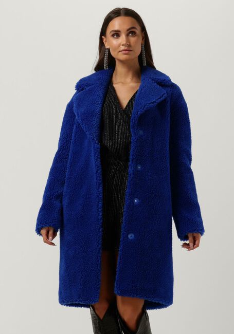 STAND STUDIO Manteau en fausse fourrure CAMILLE COCOON COAT 2020 en bleu - large