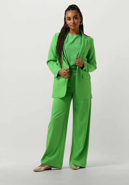 Groene OBJECT Pantalon OBJLISA WIDE PANT - large