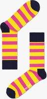 Gele HAPPY SOCKS Sokken STRIPE - medium