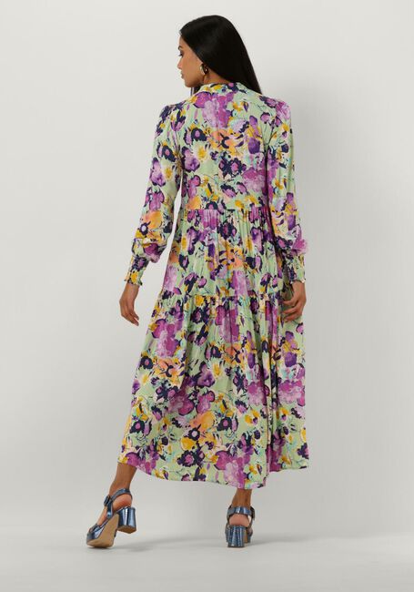 Groene Y.A.S. Midi jurk YASALIRA LS LONG SHIRT DRESS S. - large