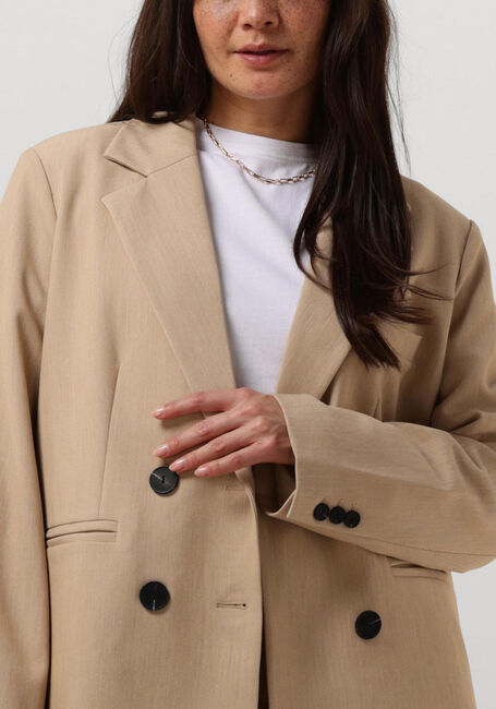Beige Y.A.S. Blazer YASLIKKA LS OVERSIZED BLAZER S. - large