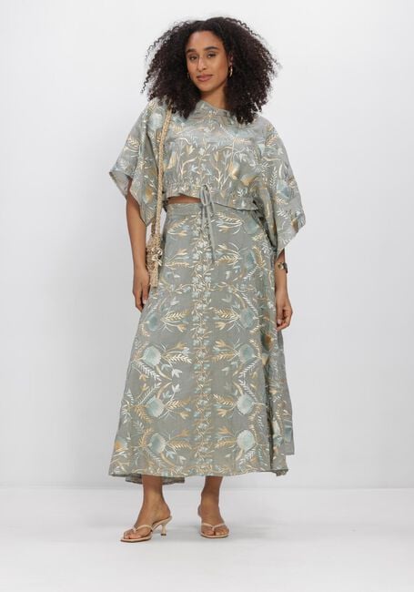 GREEK ARCHAIC KORI Jupe maxi S26K-4052014 Gris clair - large
