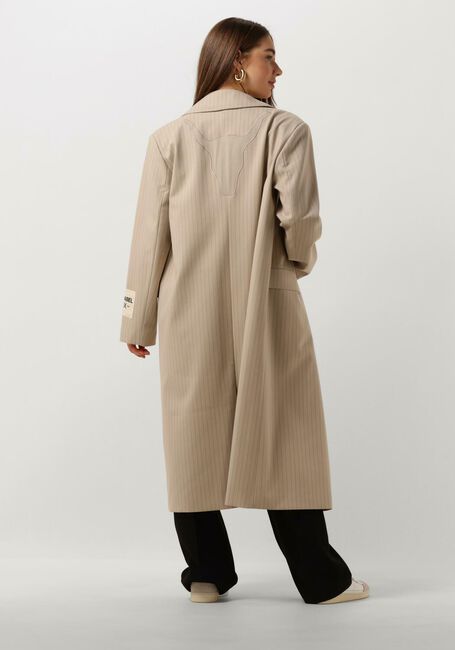 ALIX THE LABEL Manteau LADIES WOVEN PINSTRIPE COAT Sable - large