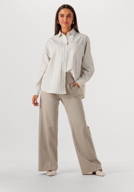 NEO NOIR DALMA CREPE STONE SHIRT Blouses Crème - large