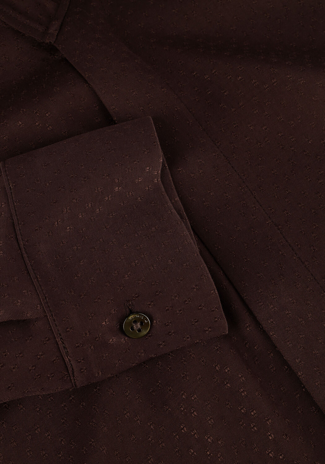 Bruine VANILIA  BOW SATIN BLOUSE - large