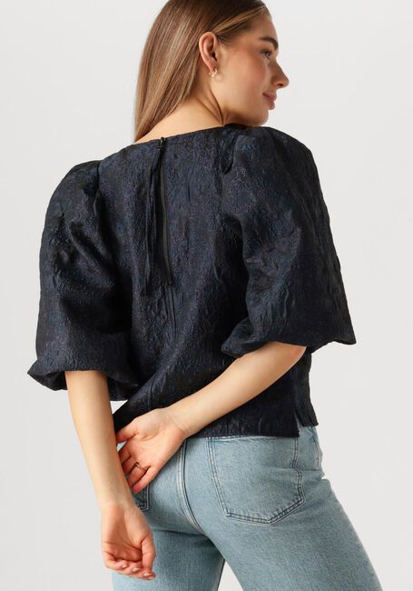 Donkerblauwe BY-BAR  ZASU JAQUARD BLOUSE - large
