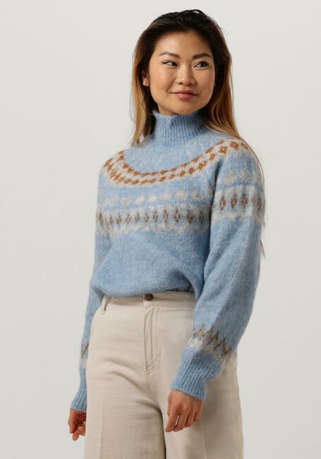 Blauwe Y.A.S. Coltrui YASISTA LS KNIT PULLOVER - large